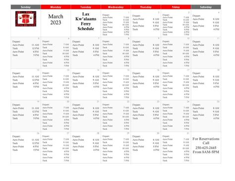 New Lax Kw’alaams Ferry Schedule – Lax Kw'alaams Band