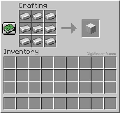 How to make a Block of Iron in Minecraft