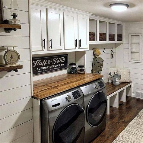 35 Fascinating Rustic Laundry Room Decor Ideas - HOMEPIEZ in 2020 ...