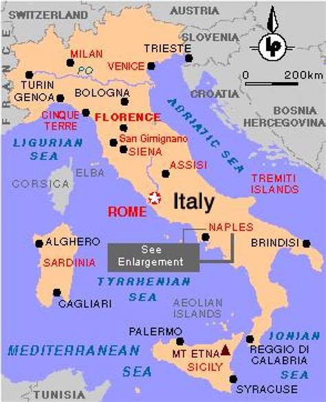 Naples italy map - Naples in italy map (Campania - Italy)