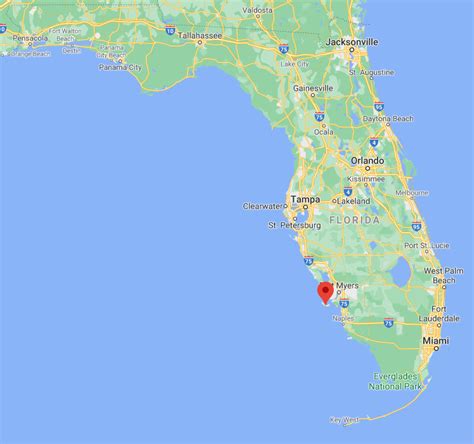 Sanibel Island On Map Of Florida - Willy Julietta