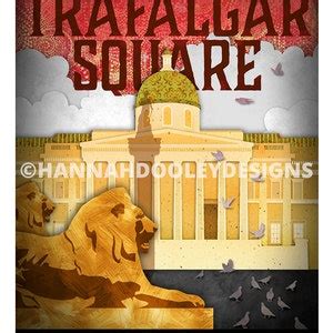 Trafalgar Square Art Print 11x14 | Etsy