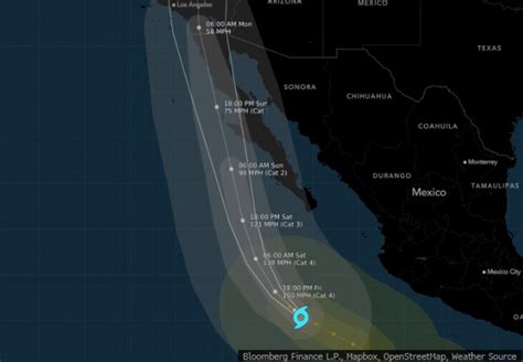 Hurricane Hilary Path Intensifies as Storm Moves Toward California ...