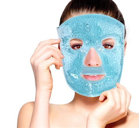 Hot and Cold Therapy Gel Bead Full Facial Mask by FOMI Care | Ice Face ...