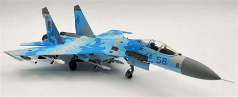 1:72 The Ukraine air force SU 27 flanker fighter model Alloy aircraft ...