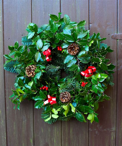 Fresh Holly Wreaths - Lyonshall Nurseries and Garden Centre | Herefordshire