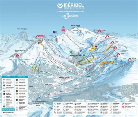 Meribel Piste Map | Plan of ski slopes and lifts | OnTheSnow