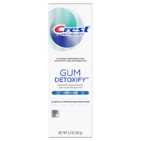 Crest Pro Health Gum Detoxify Toothpaste, Deep Clean, 4.1 Oz - Walmart ...