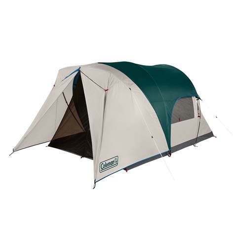 Coleman 4-Person Cabin Tent with Enclosed Screen Porch, Evergreen ...