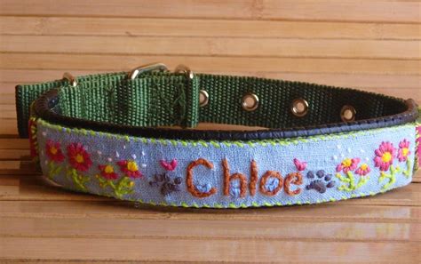 Dog Name Collar, Dog Name Tag Collar, Dog ID Collar, Personalized Dog ...