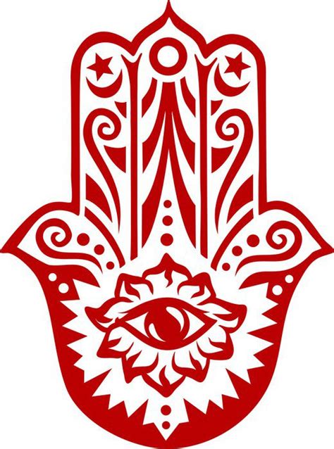 Fototapeta HAMSA - Ręka Fatimy - amulet ochronny, symbol szczęścia i ...