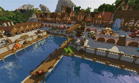 Minecraft Timelapse | Medieval Town and Port – BlueNerd