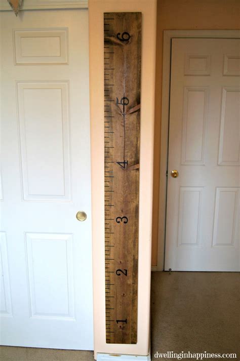 DIY Ruler Growth Chart - Made To Be A Momma