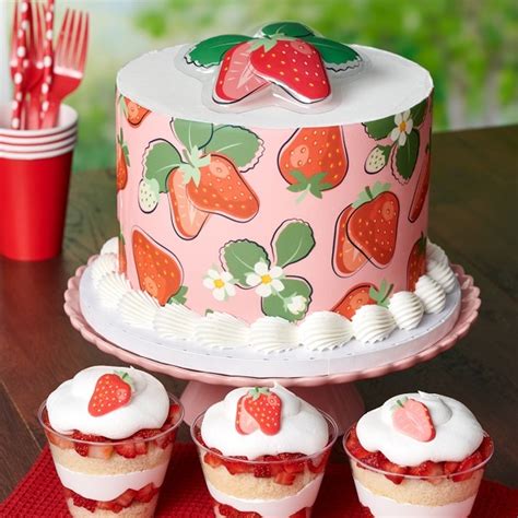 A Very Strawberry Afternoon Cake Design | DecoPac