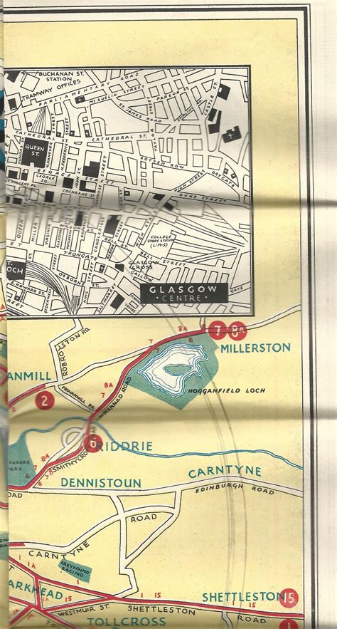 Glasgow Tram Routes Map