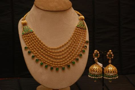 Multi Layered Gold Necklace - Jewellery Designs