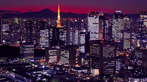 Wallpaper : Japan, Tokyo, buildings, night, city 1920x1080 ...