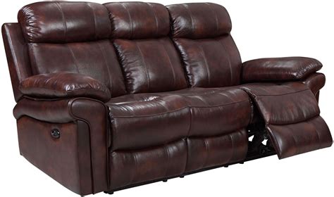 Shae Joplin Brown Leather Power Reclining Sofa from Luxe Leather ...