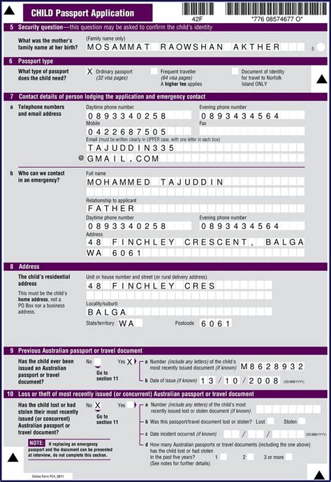 Application Form To Renew Australian Passport - Form : Resume Examples ...