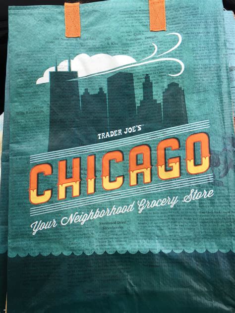 Trader Joe’s Reusable Grocery Tote Bag from Chicago – Greetings from ...