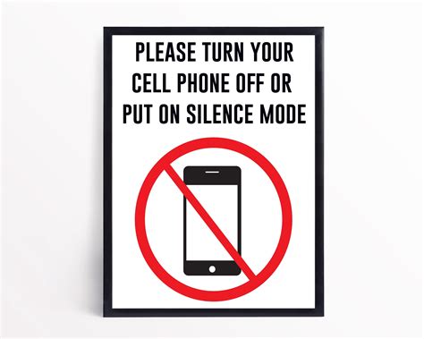 Printable No Cell Phones Allowed Sign, No Cell Phone Sign, No Cell ...