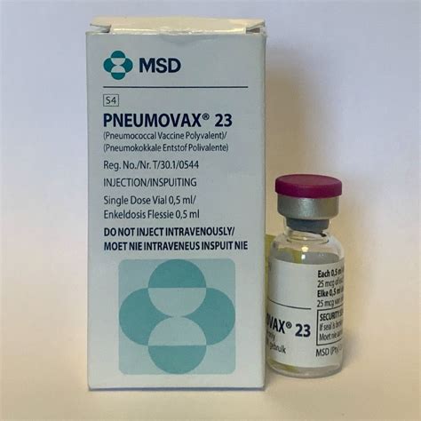 Pneumovax 23 Vaccine, Packaging Size : 1ml at best price INR 1,450 ...