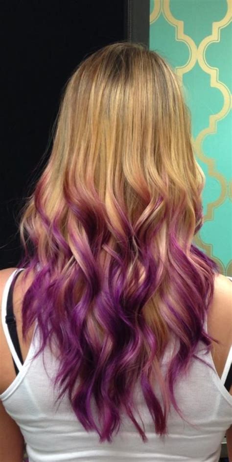 We did some fun orchid purple ombré/ dipped tips look on this lovely ...