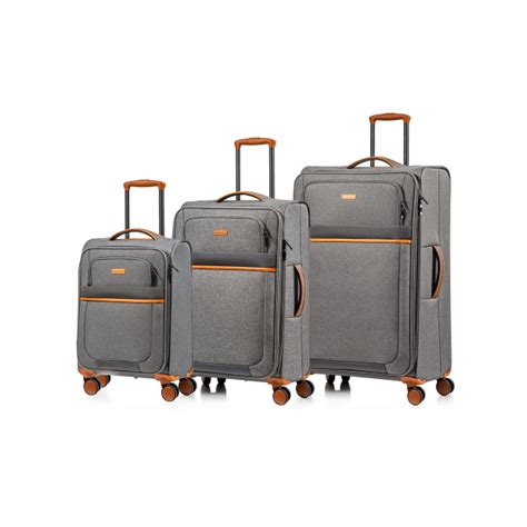 CHAMPS Classic II collection 3pc soft side luggage set, Grey | AIR MILES