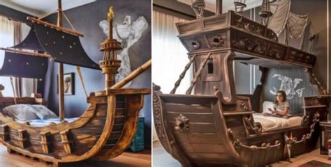 This pirate ship bed installed in your child's bedroom will take them ...