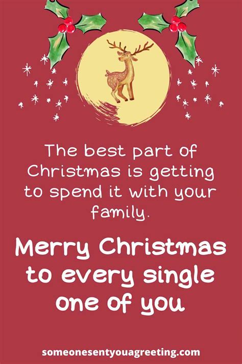 85 Christmas Wishes for your Family - Someone Sent You A Greeting