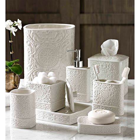 White Bath Accessories Sets