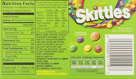 Skittles Nutrition Label – Besto Blog