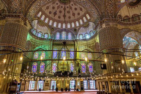 Sultan Ahmed Mosque Interior Blue Mosque Photograph by Rene Triay ...