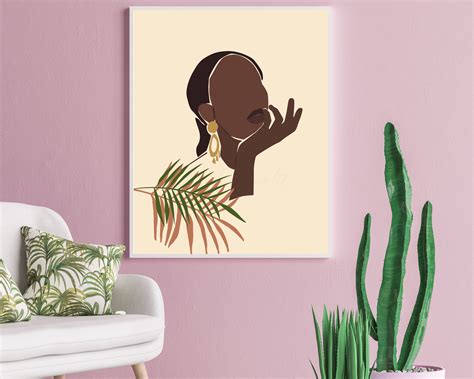 Set of 3 Black Woman Art Print Abstract Black Woman Melanin - Etsy