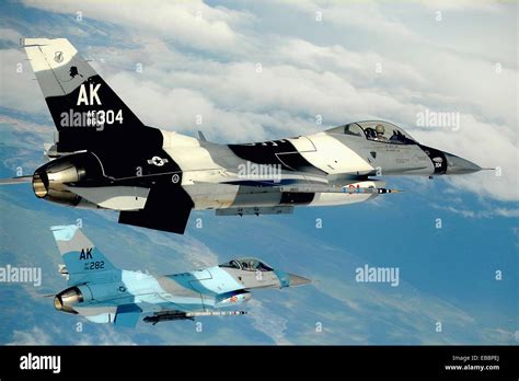 U S Air Force F-16 Aggressor aircraft from the 18th Aggressor Stock ...