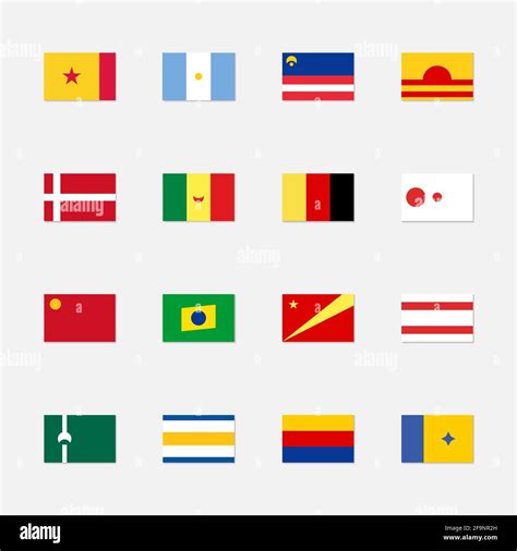 Set of flags of fictional countries Stock Vector Image & Art - Alamy