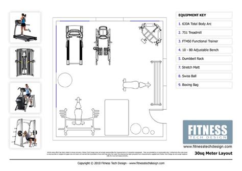 2D Gym Design & 2D Fitness Layout Portfolio | Fitness Tech Design | Gym ...