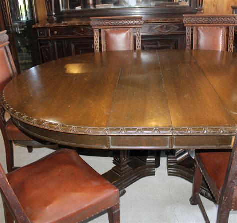 Bargain John's Antiques | Antique Oak Dining Room Set - 10 pieces - R ...