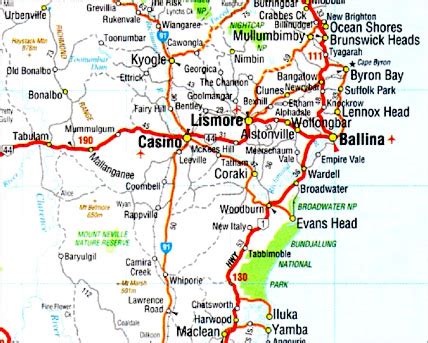 Lismore Map - Australia