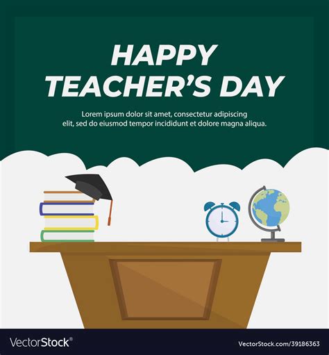 Banner design of happy teachers day Royalty Free Vector