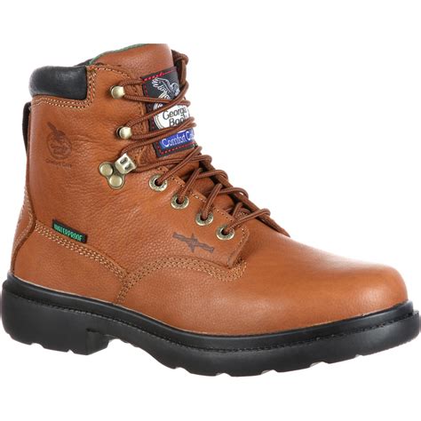 Waterproof Comfort Core Steel Toe Work Boot, Georgia G6603