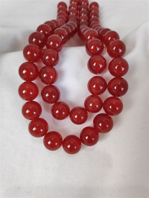 12mm Natural Carnelian Round Beads Large Carnelian Beads For | Etsy