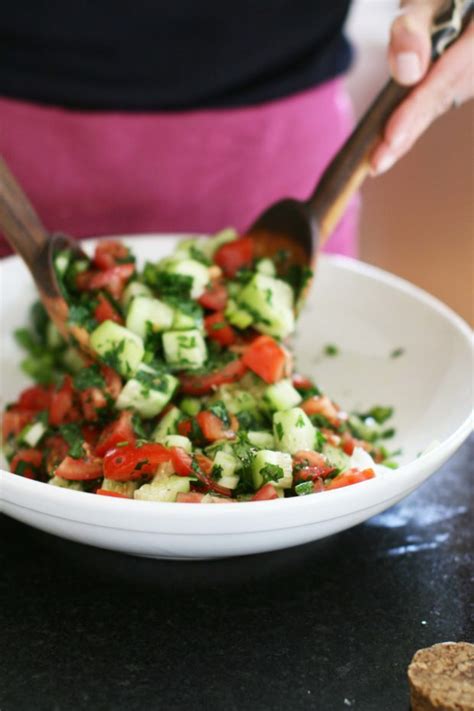 Armenian Cucumber & Tomato Salad | The Kitchen Scout