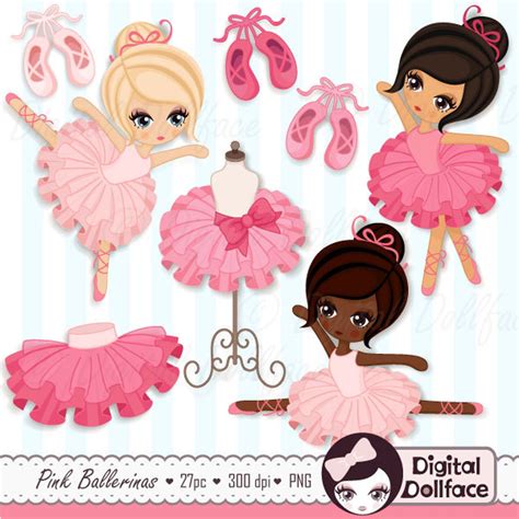 Ballerina Clipart Tutu / Ballet Clip Art Ballerina Party / - Etsy