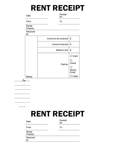 Receipt Template Pdf - PDF Template