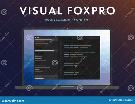 Visual Foxpro Programming Language Stock Vector - Illustration of ...