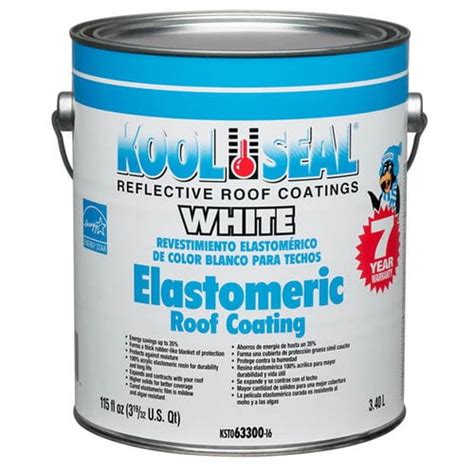 Kool Seal White Elastomeric Roof Coating 1-Gal - Walmart.com - Walmart.com