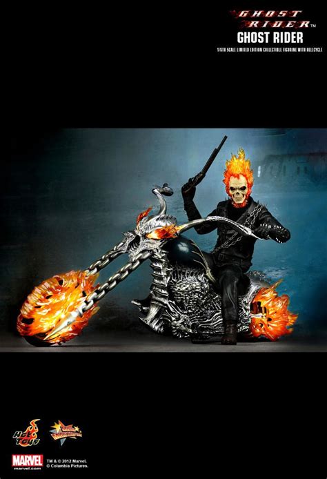 Hot Toys : Ghost Rider - Ghost Rider with Hellcycle 1/6th scale Limited ...