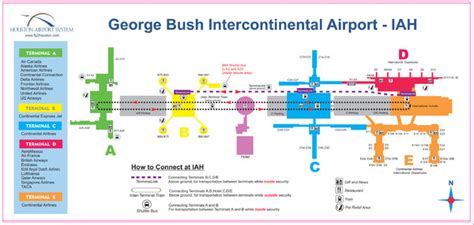 Houston Airport IAH Map - Houston Tx Airport • mappery