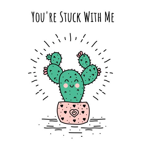 You're Stuck With Me Vector 184340 Vector Art at Vecteezy